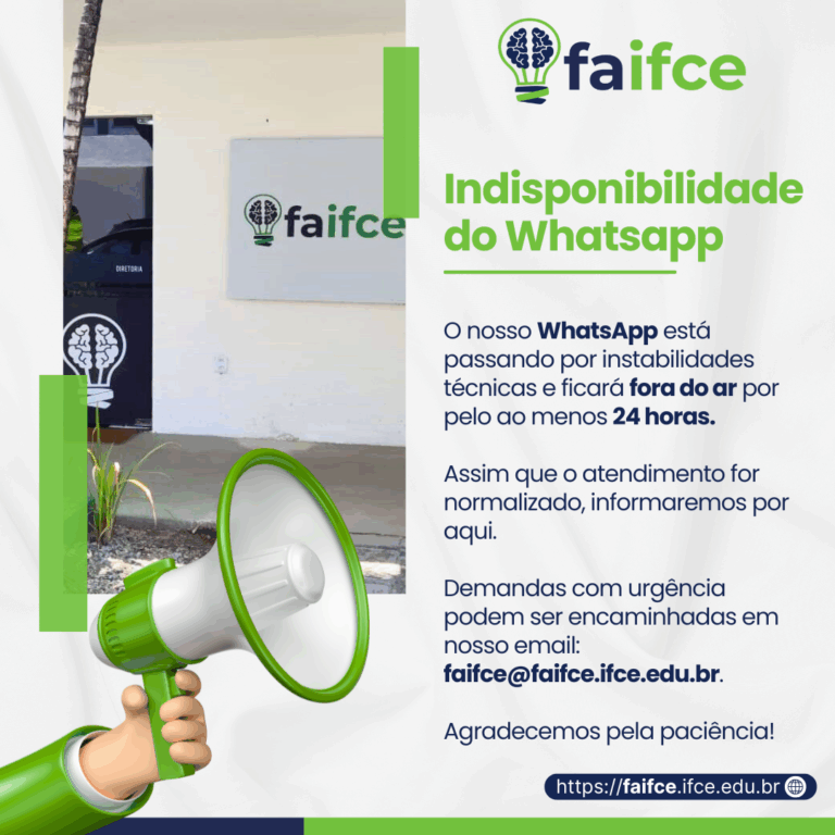 Indisponibilidade do Whatsapp