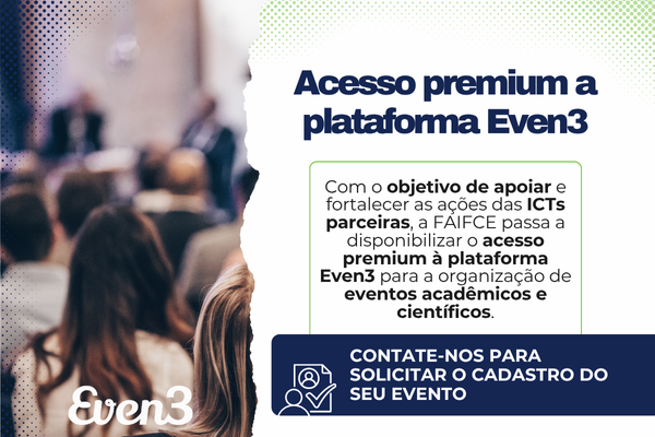 Acesso premium a plataforma Even3 para ICTs parceiras